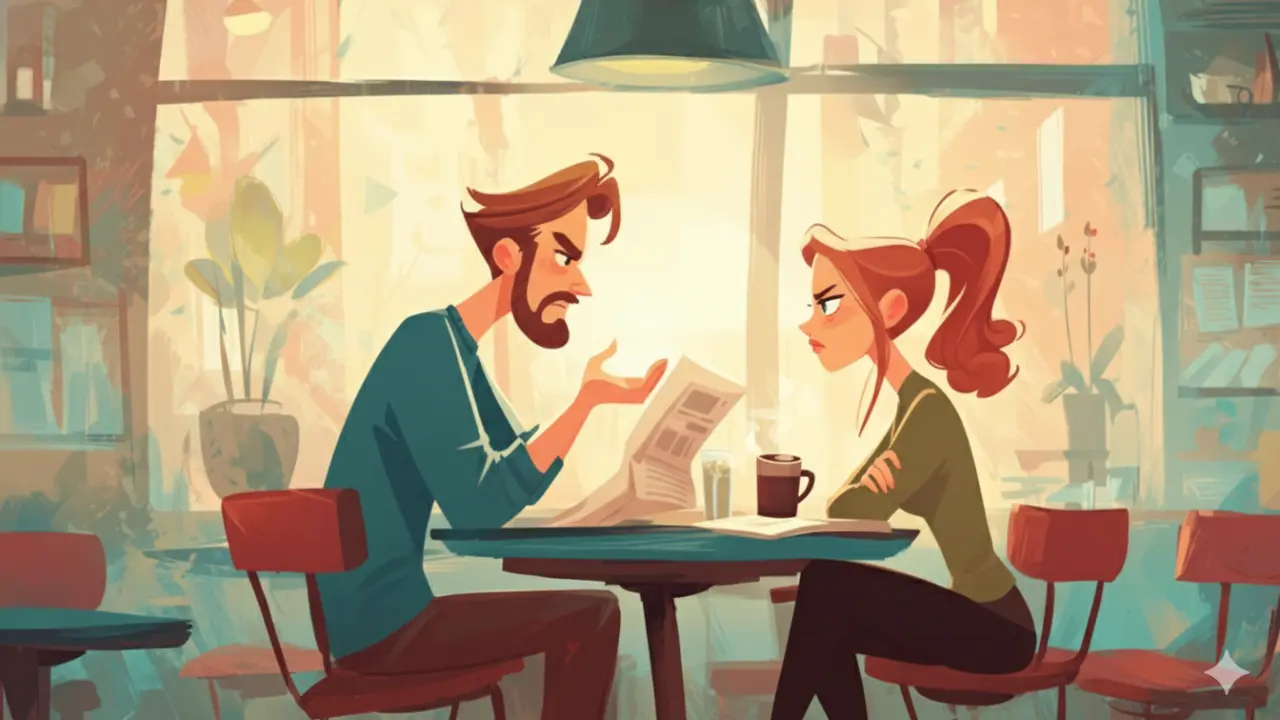 意見が対立・衝突している夫婦