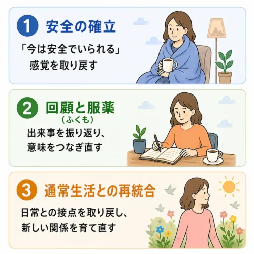 回復の3段階