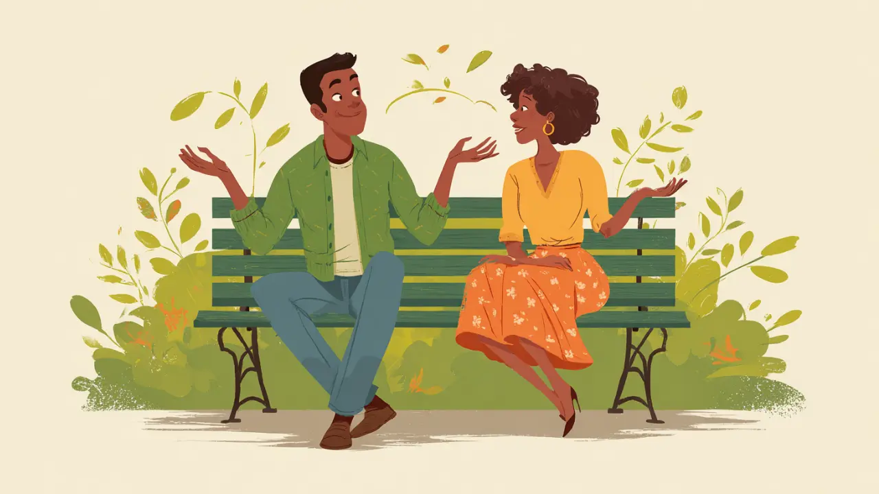 コミュニケーションするカップル