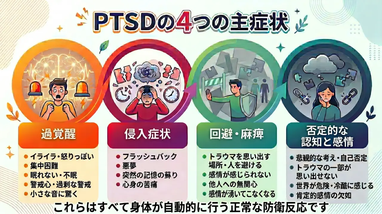 トラウマの4つの症状