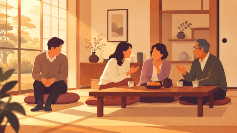 妻の実家で孤立する夫